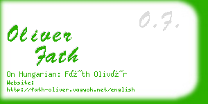 oliver fath business card